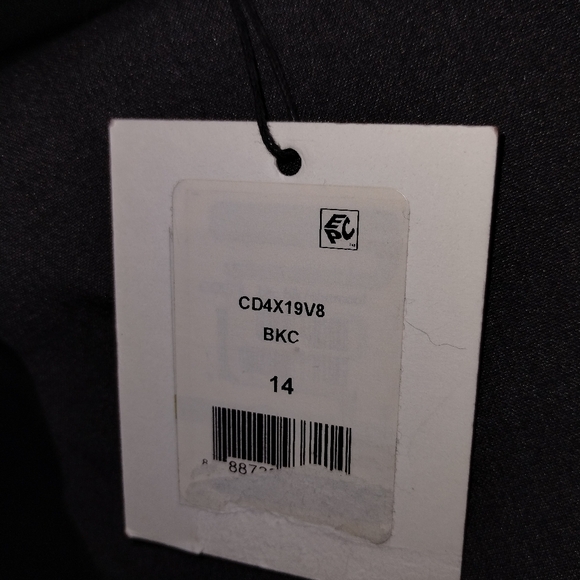 Calvin Klein NWT Elegant Gray and Black Sleeveless Dress, Flattering - Picture 8 of 11